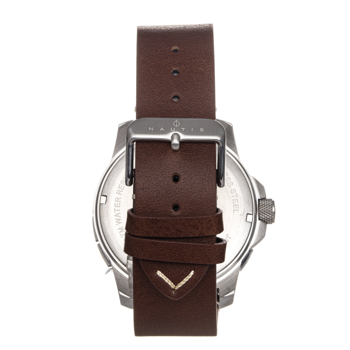 Nautis Dive Pro 200 Leather-Band Watch w/Date - Green - GL1909-F