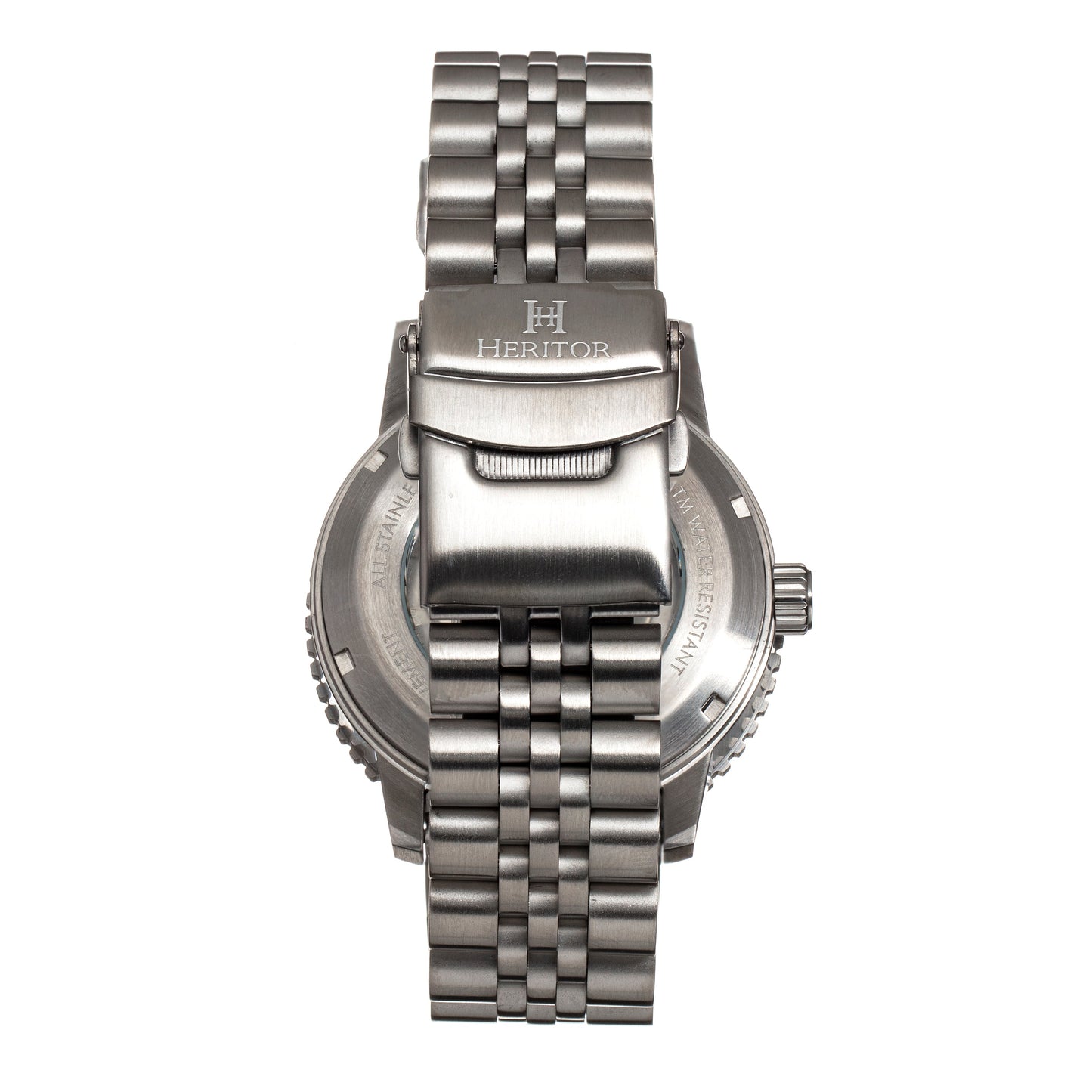 Heritor Automatic Dominic Bracelet Watch w/Date - Blue/Silver - HERHR9801