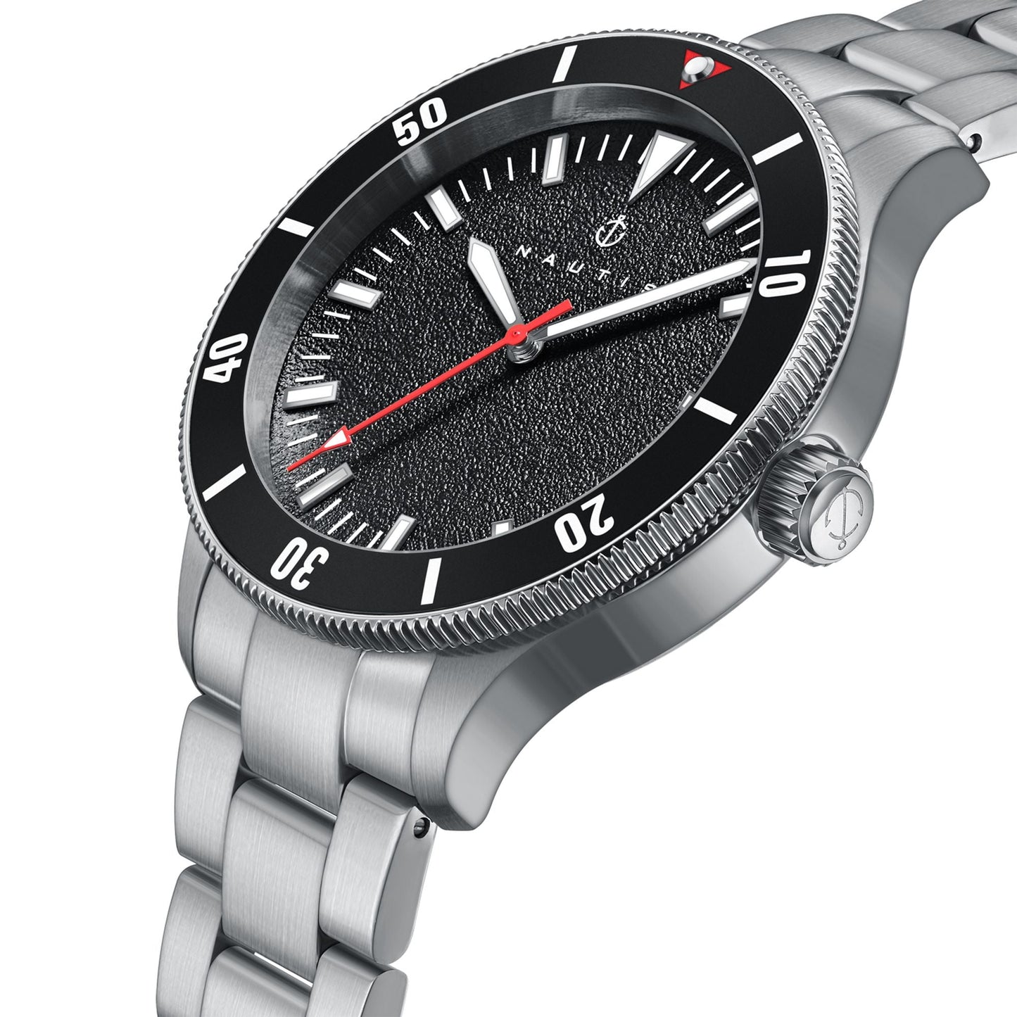 Nautis Deacon Bracelet Watch - Silver/Black - NAUN101-1