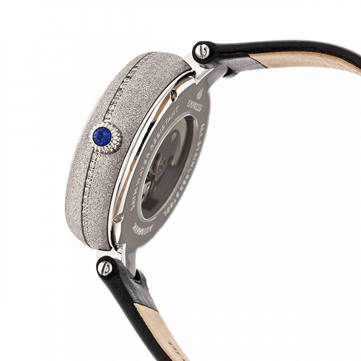 Empress Louise Automatic MOP Leather-Band Watch - Silver - EMPEM2301