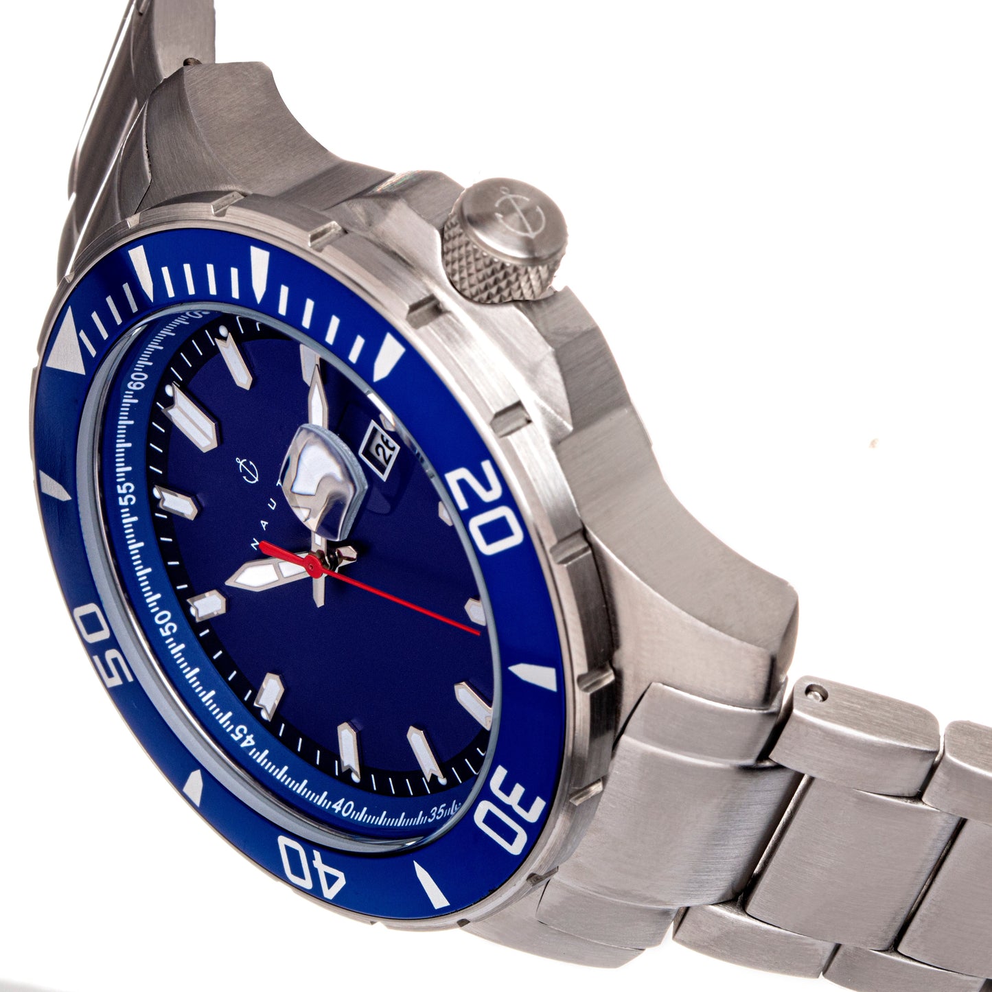 Nautis Admiralty Pro 200 Bracelet Watch w/Date - Blue - GL2008-E