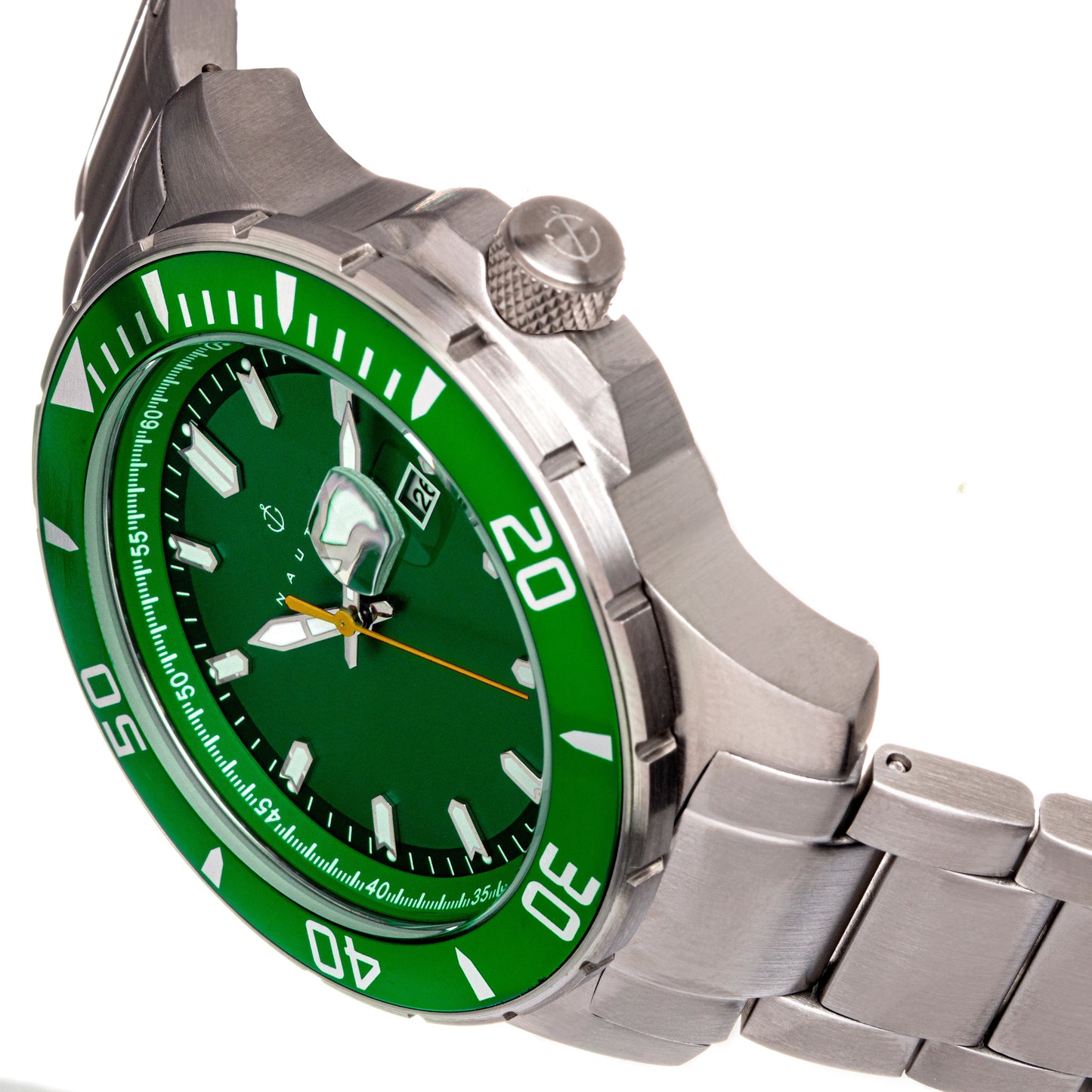 Nautis Admiralty Pro 200 Bracelet Watch w/Date - Green - GL2008-F