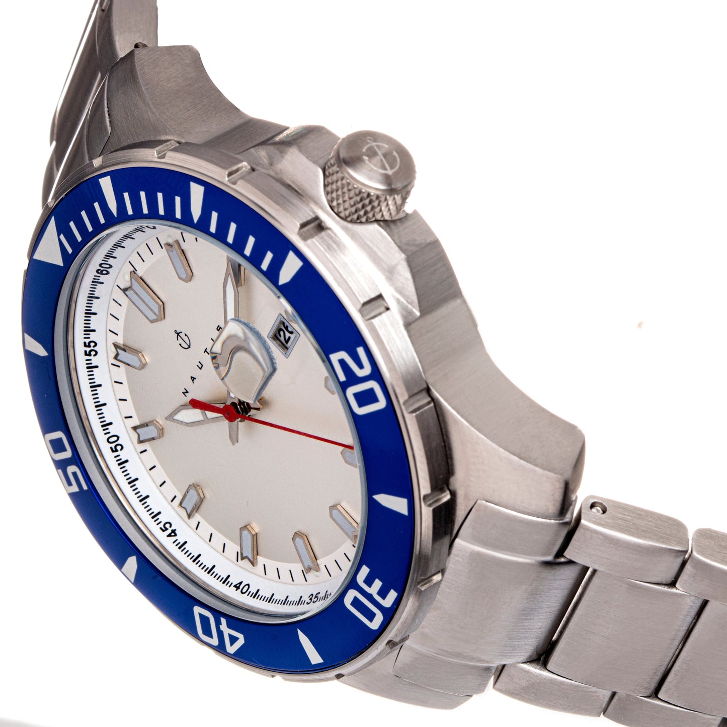 Nautis Admiralty Pro 200 Bracelet Watch w/Date - Blue/White - GL2008-D
