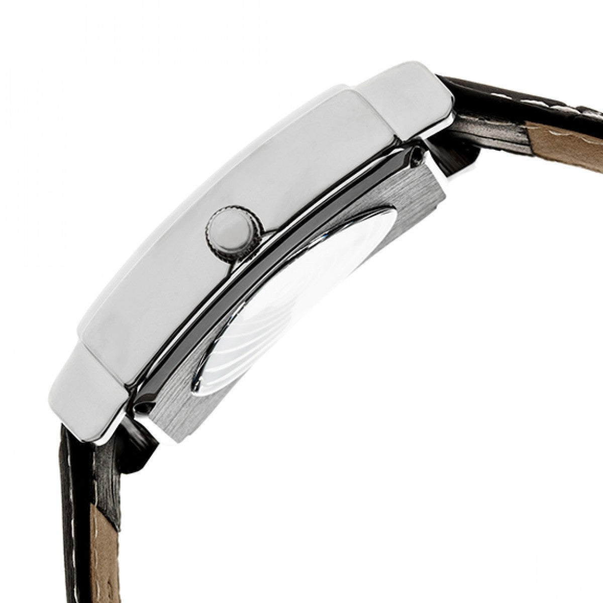 Heritor Automatic Frederick Leather-Band Watch - Silver - HERHR6101