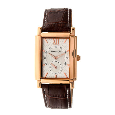 Heritor Automatic Frederick Leather-Band Watch
