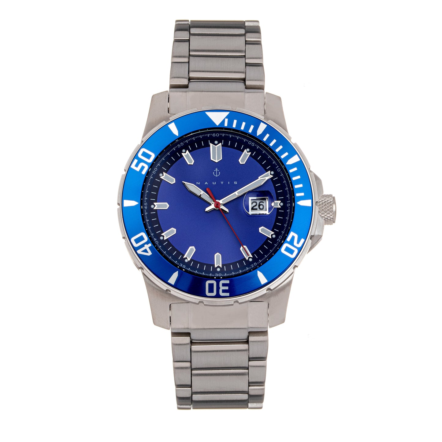 Nautis Admiralty Pro 200 Bracelet Watch w/Date - Blue - GL2008-E