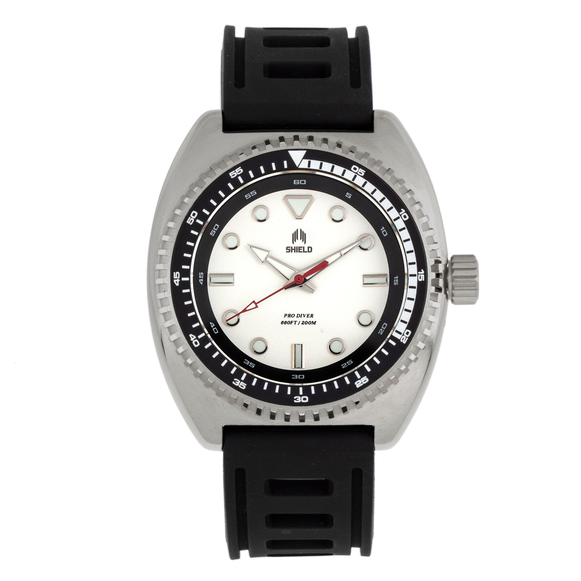 Shield Dreyer Men's Diver Strap Watch - Silver