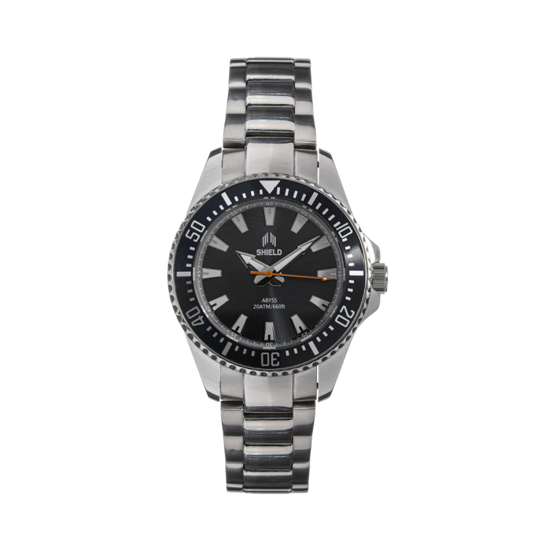 Shield Abyss Bracelet Watch - Black