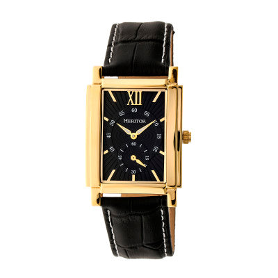 Heritor Automatic Frederick Leather-Band Watch