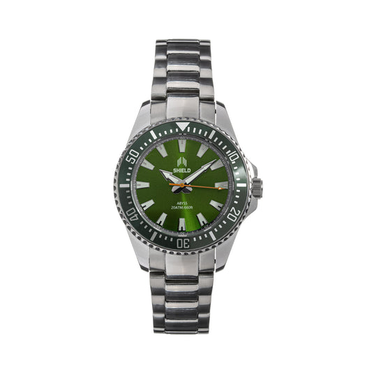 Shield Abyss Bracelet Watch - Green/Grey- SLDSH111-3