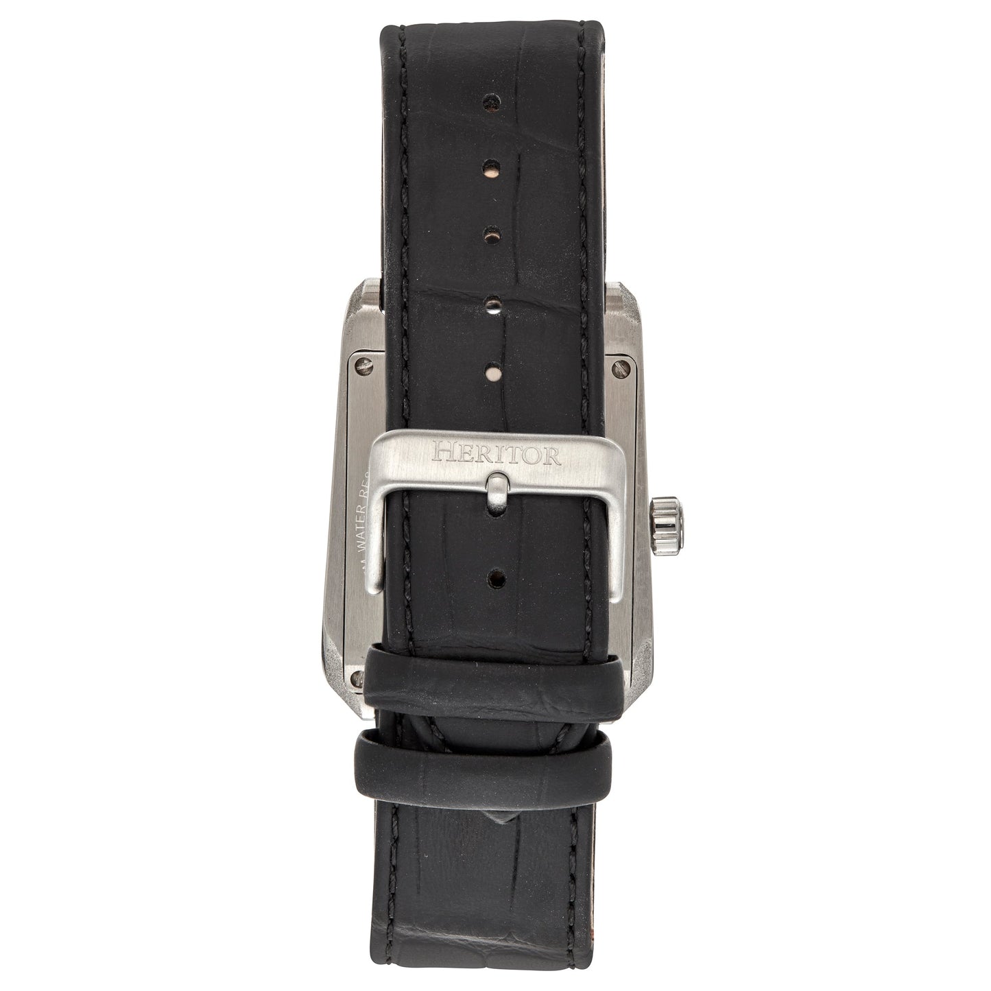 Heritor Automatic Wyatt Skeleton Watch - Silver/Black - HERHS3101