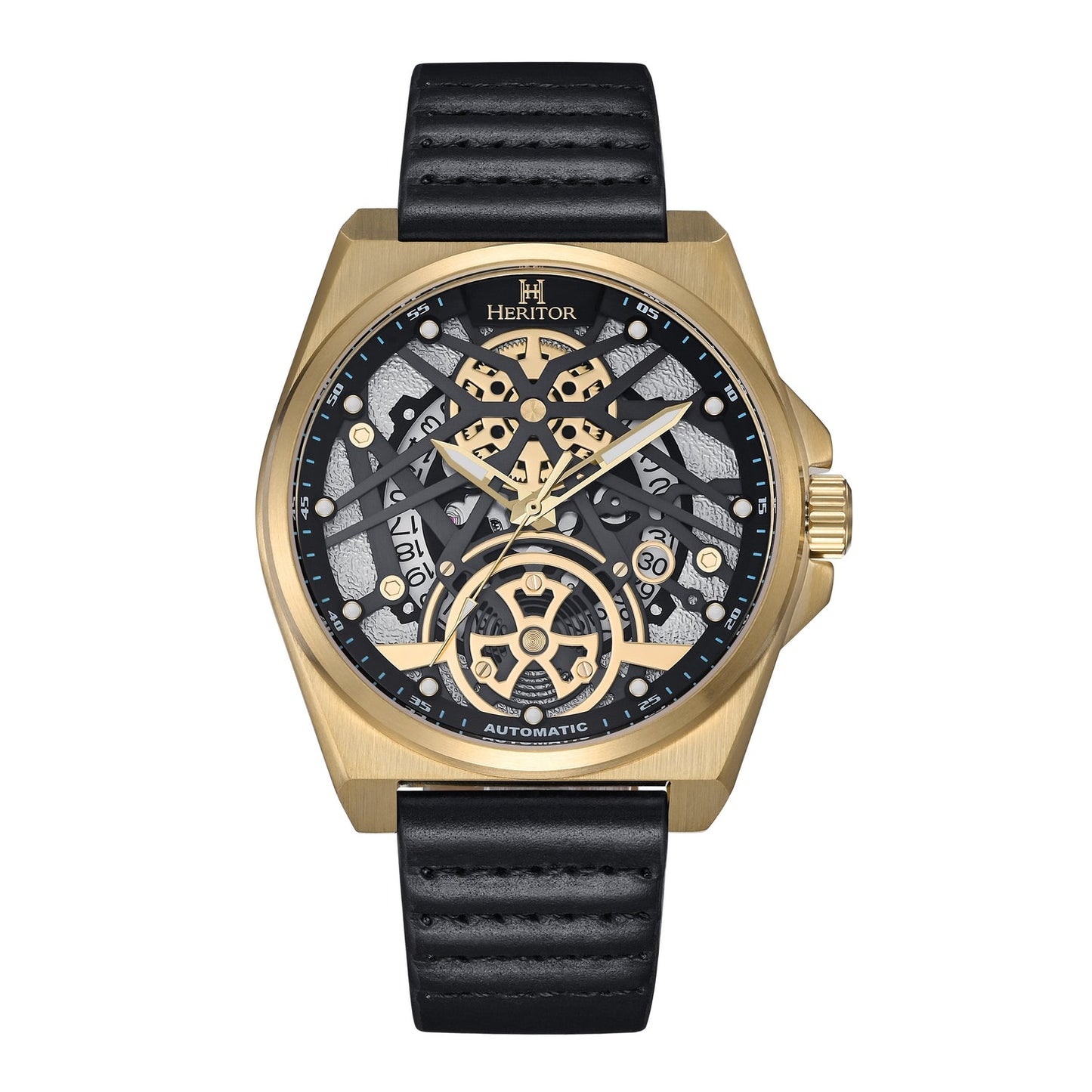 Heritor Automatic Romero Leather-Band Watch