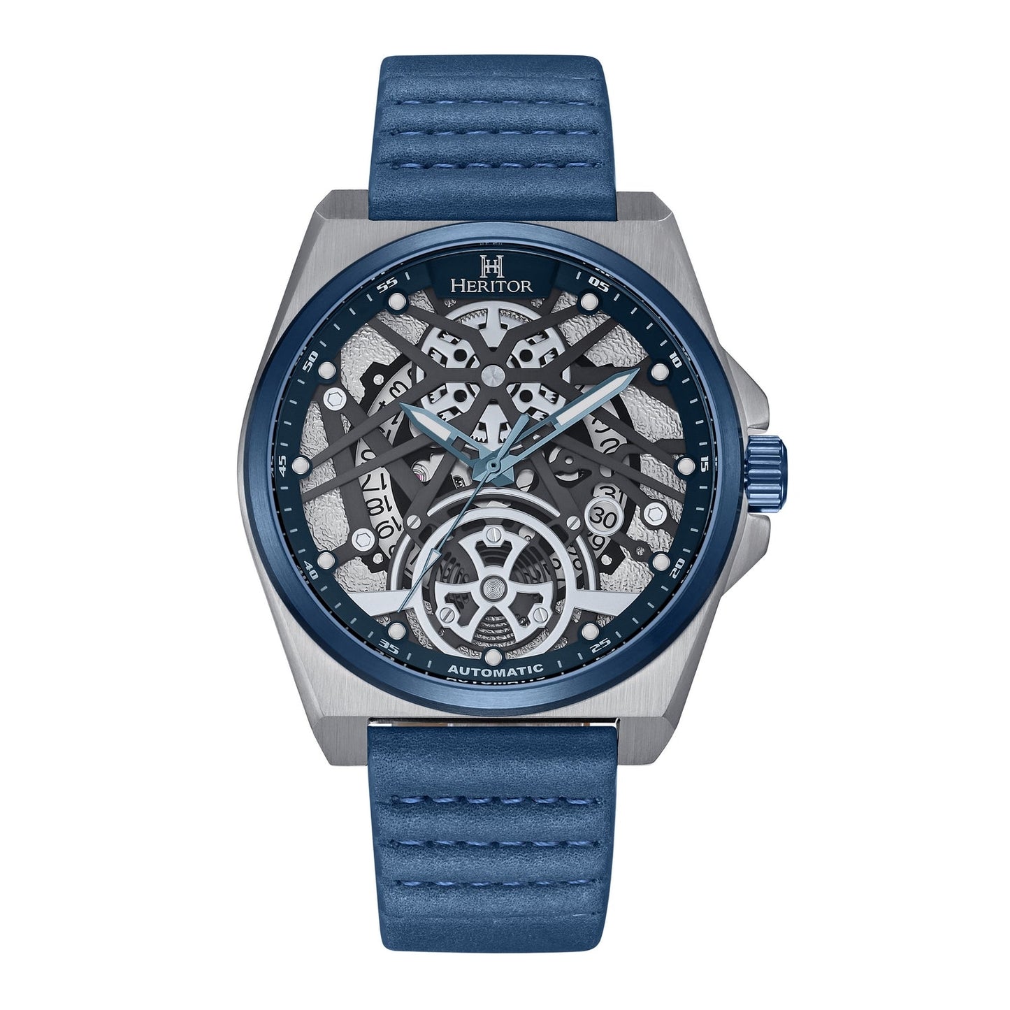 Heritor Automatic Romero Leather-Band Watch