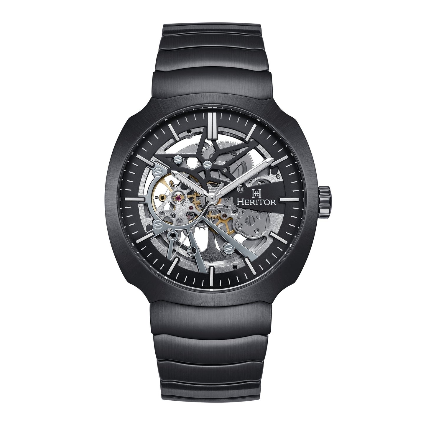 Heritor Automatic Magnus Stainless Steel-Band Watch