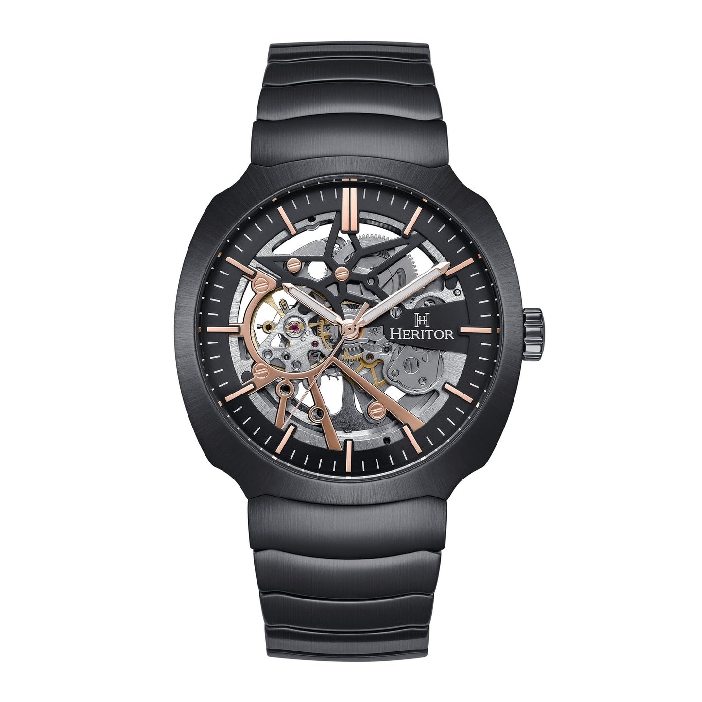Heritor Automatic Magnus Stainless Steel-Band Watch