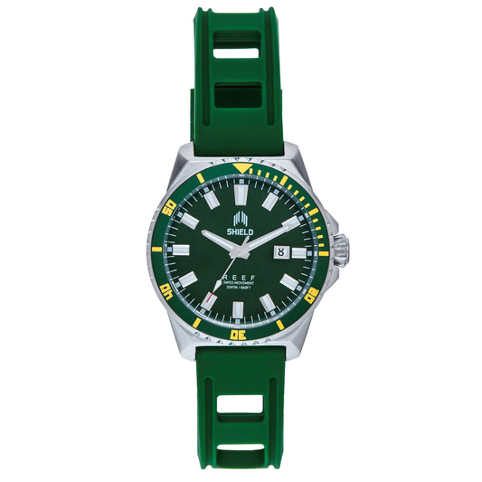 Shield Reef Strap Watch w/Date - Green - SLDSH119-4