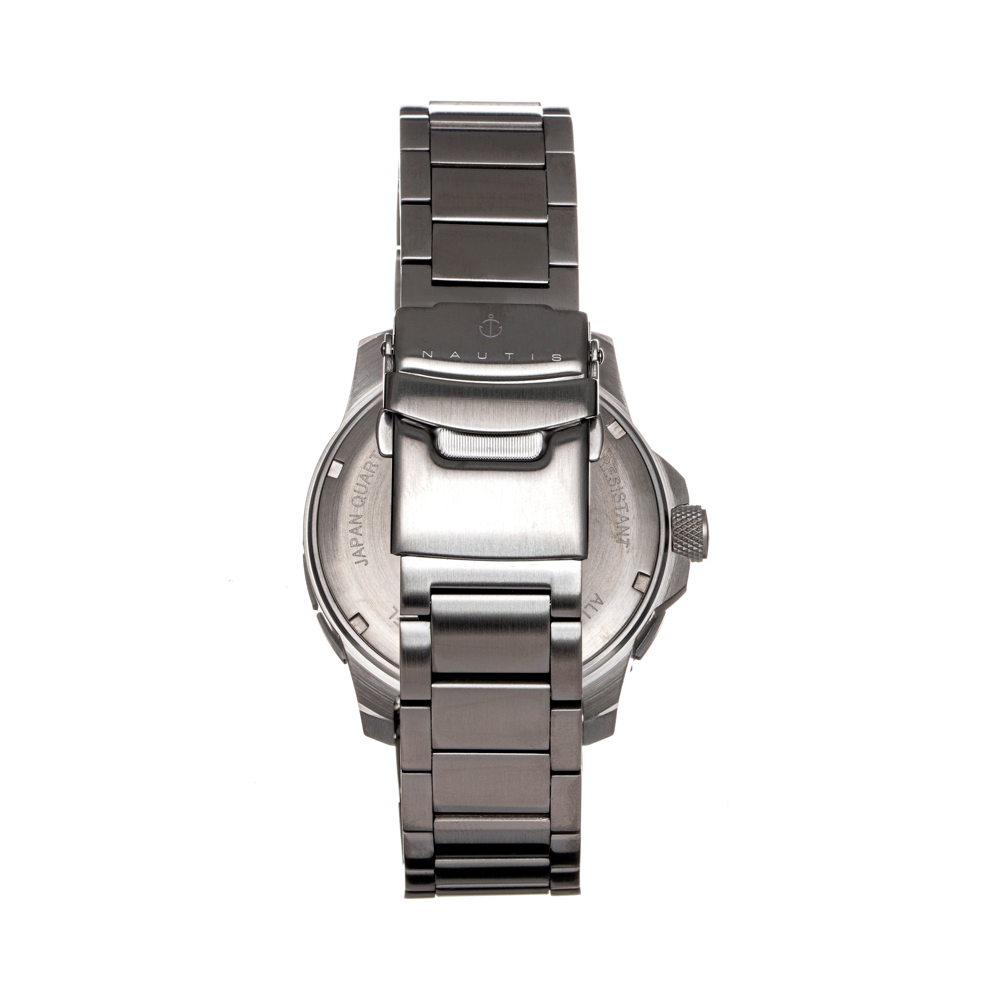 Nautis Admiralty Pro 200 Bracelet Watch w/Date - Black - GL2008-A