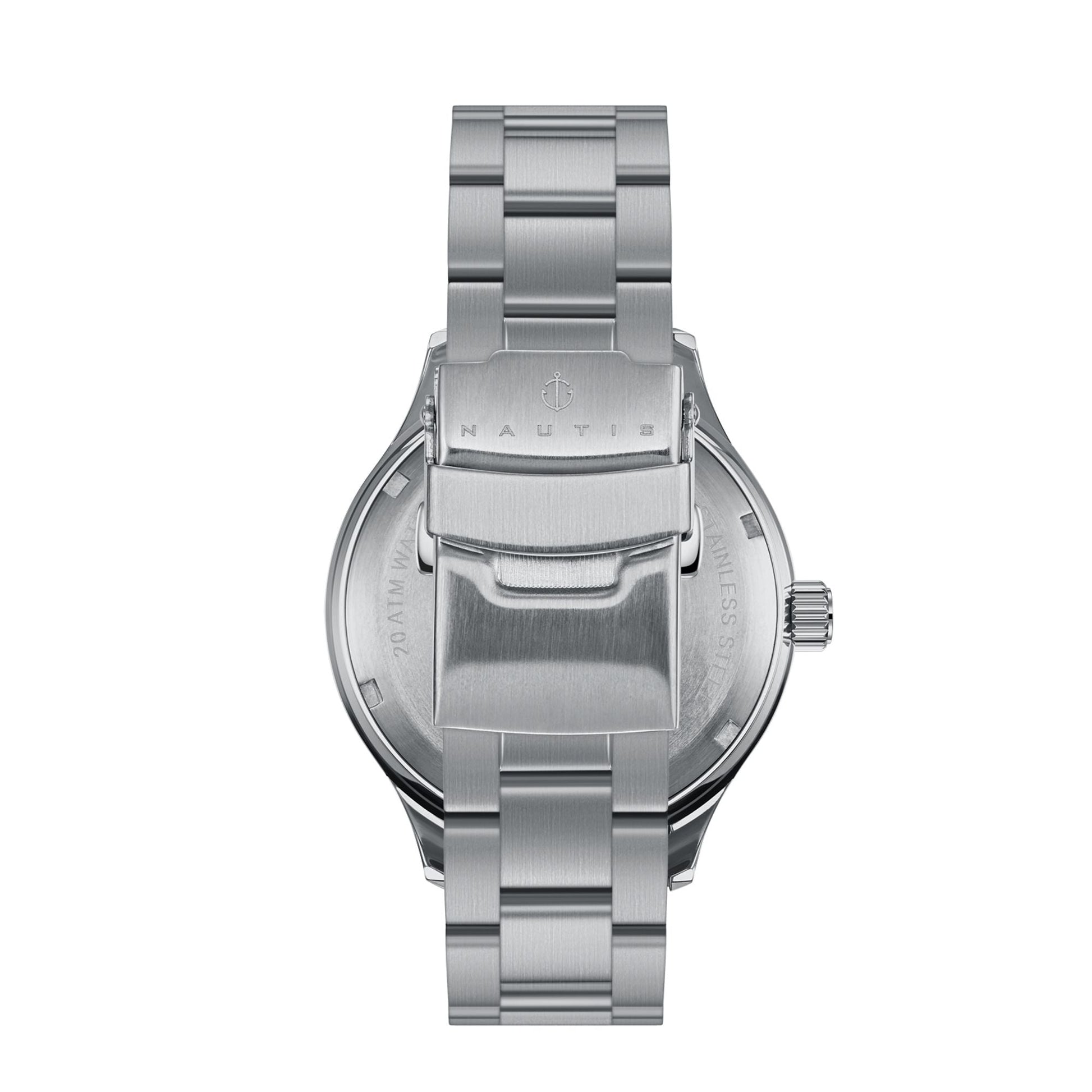 Nautis Deacon Bracelet Watch - Silver/Green - NAUN101-2