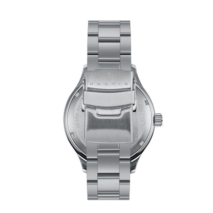 Nautis Deacon Bracelet Watch - Silver/Green - NAUN101-2