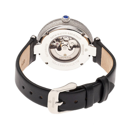 Empress Louise Automatic MOP Leather-Band Watch - Silver - EMPEM2301