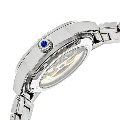 Empress Godiva Automatic MOP Bracelet Watch - Silver/Black - EMPEM1102