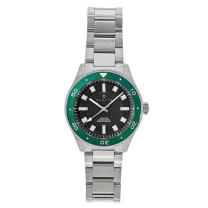 Nautis Holiss Automatic Watch - Silver/Green- NAUN103-3