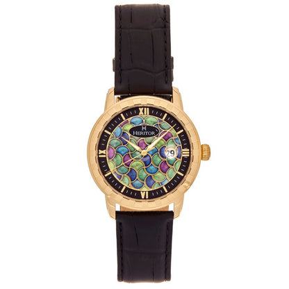 Heritor Automatic ProtÃƒÂ©gÃƒÂ© Leather-Band Watch w/Date