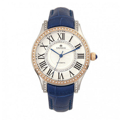 Empress Xenia Automatic Leather-Band Watch