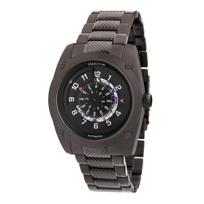 Heritor Automatic Daniels Semi-Skeleton Bracelet Watch - Black - HERHR7402