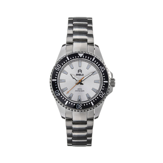 Shield Abyss Bracelet Watch - Silver/Black