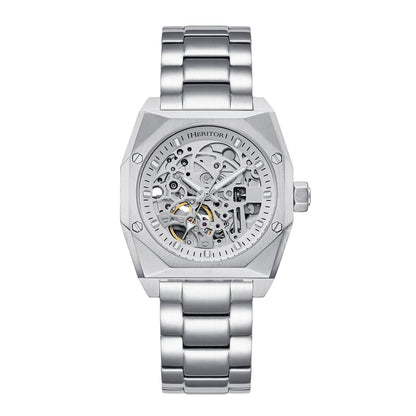Heritor Automatic Elliott Leather-Band Watch