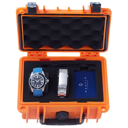 Nautis Interceptor Box Set with Interchangable Bands and Date Display - Light Blue - 19161G-A